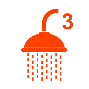 3 baños