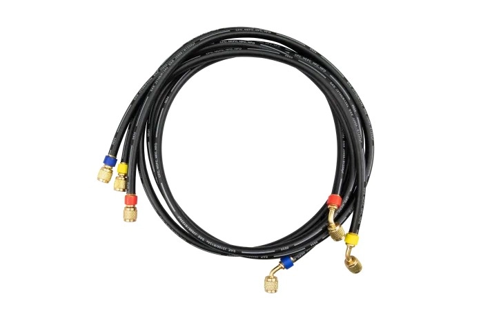 Set de 3 mangueras de llenado 1/4" - 5/16" SAE - Para analizadores de refrigeración Testo