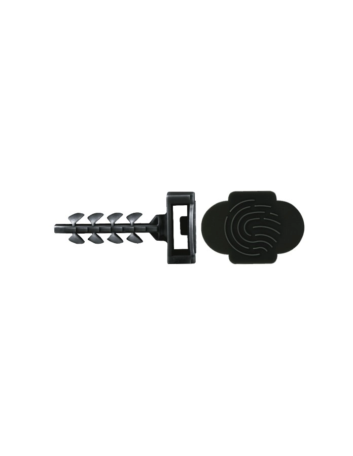 Insertfix, Cabeza Grande 6, Negro, Bote Plástico, 125 Un 4250438926816 Celo