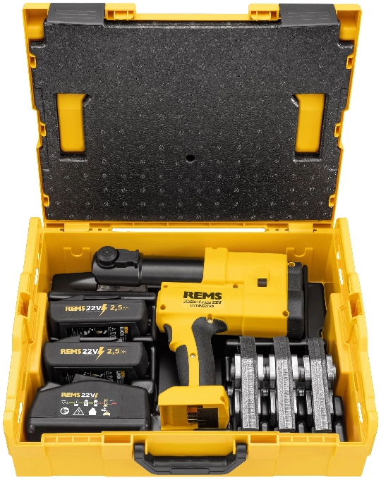 Producto REMS Akku-Press 22V Connected set V 15+18+22 L-Boxx + Akku 2´5 Ah