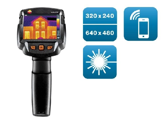 Cámara termográfica testo 872s -  320 x 240 píxeles, App. láser