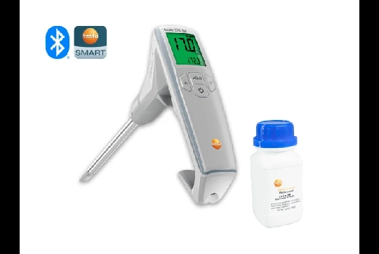 Producto Set del medidor de aceite de freir testo 270 BT - Con Bluetooth y aceite de referencia para calibrar y ajustar