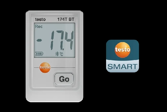 Registrador de temperatura testo 174 T BT - Con Bluetooth y App testo Smart