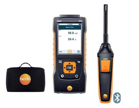 Set de humedad testo 440 con Bluetooth