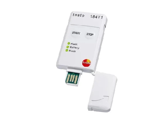 Monitor de temperatura USB testo 184 T1 - Monitor de temperatura para medios de transporte