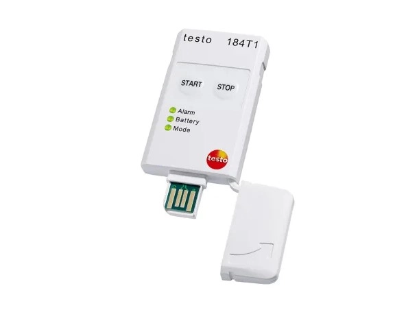 Monitor de temperatura USB testo 184 T1 - Monitor de temperatura para medios de transporte